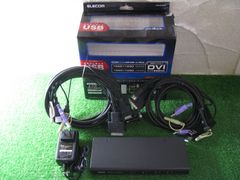 【R1477】ELECOM パソコン切替器 KVM-DVHDU4 ジャンク