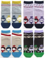 【中古】衣類 全4種セット 御伴ショートソックス 「みんなのくじ 刀剣乱舞ONLINE 御伴散歩 ～御伴くじ～その2」 E賞