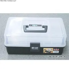 【公式】工具箱 プラスチック 小型 おしゃれ 工具入れ 道具入れ マイキット 33 クリアケース 収納ケース パーツケース 裁縫 収納ケース 収納 アイリスオーヤマのサムネイル