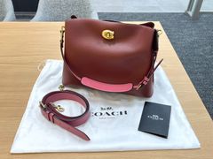 【EL6】コーチ　レザー　2way　バッグ　C2590　ボルドー　ショルダー　ハンド　COACH　MK10503