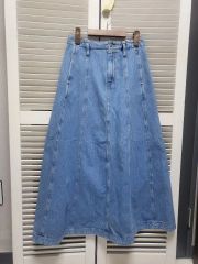 ZARA(ザラ) デニム ロング丈スカートのサムネイル