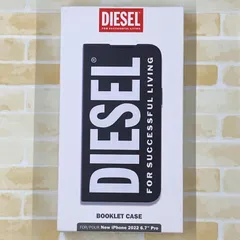 DIESEL iPhone 14 Pro Max Booklet Case Core FW22 black/white 50263