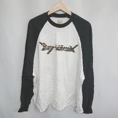 ◇ KOOKYN クーキー クルーネック カジュアル プリント 長袖 ロンT カットソー サイズF ブラック ホワイト メンズ E  【1407020039895】