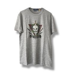 POLO RALPH LAUREN ポロラルフローレン レディース トップス Tシャツ 半袖 グレー Mサイズ 0000156OC