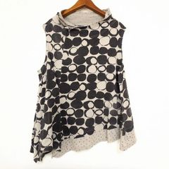 センソユニコ 慈雨 ドット柄 ノースリーブ ロングワンピース - メルカリ