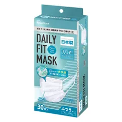 息快適 蒸れにくい 耳が痛くならない 通気性UP 涼しい PK-DNI30L 不織布マスク 日本製 ホワイト 30枚入 ふつうサイズ 白 ナノエアーマスク アイリスオーヤマのサムネイル