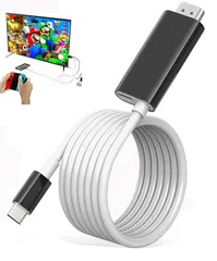 【人気商品】ドック 「2023年新型」Switch交換ケーブル Type Switch C HDMI ケーブル付き 4K&1080P解像度 TVモード スイッチ ドック＆交換ケーブル 多機能 PD充電 遅延なし Switch OLED/ノートパソコン/タブレッ