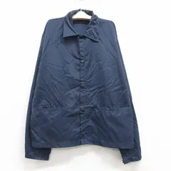 古着 キャンパス 長袖 ナイロン ジャケット キッズ ボーイズ 子供服 80s 濃紺 ネイビー 24dec27