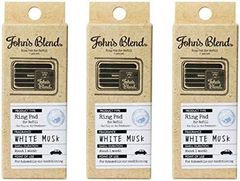 ジョンズブレンド John's Blend  クリップオン エアーフレッシュナー 詰め替え用 タブレット ホワイトムスクの香り OA-JON-34-1 車用芳香剤 ノルコーポレーション 大人気お買い得3個セット