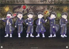 【中古】アクリルスタンド・アクリルパネル 6つ子 アクリルビジュアルパネル 「おそ松さんのWEBくじ第25弾 夜露死苦似威徒カチコミロード」 A-1賞