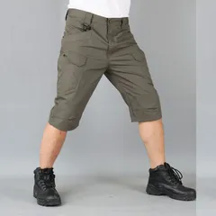 夏 ハーフパンツ 七分丈パンツ ミリタリー メンズショートパンツ カーゴパンツ tdcq01