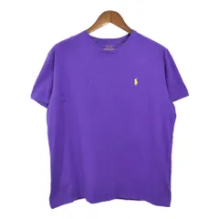 Polo by Ralph Lauren ポロ ラルフローレン 半袖Ｔシャツ ワンポイントロゴ パープル（メンズ M ）中古 古着 T4969