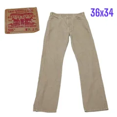 01sコロンビアリーバイス505古着コーデュロイパンツ36x34股下85㌢　pth0089