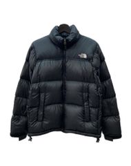 ザノースフェイス THE NORTH FACE NUPTSE DOWN JACKET ヌプシ ダウンジャケット PERTEX ジップアップ アウトドア アウター 黒 ND91308 ジャケット ロゴ ブラック Mサイズ 104MT-1454