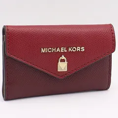 美品 マイケルコース 6連キーケース ボルドー×赤 KYM