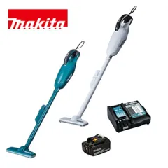 当店だけ！バッテリー充電器も1年保証! マキタ 18V コードレス 掃除機 カプセル式 CL181FDZ / W ホワイト 白 ブルー 青 バッテリーBL1830B  急速充電器DC18RF 充電式 クリーナー リチウムイオン CL181FDRFW