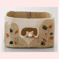 夏の風物詩　手作り柴犬　線香鉢　RK617　◎2個目～大幅値引き対象商品