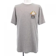 ヨ*ー様 LOEWE ジブリ 刺繍 Tシャツ 半袖 loewe ロエベ ジブリ コラボ Tシャツ アナグラム刺繍ロゴ入り