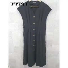 ◇ le.coeur blanc ルクールブラン フレンチスリーブ ロング ワンピース サイズ38 ブラック レディース 【中古】 【1002802528644】のサムネイル