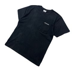 コロンビア 半袖 Tシャツ ブラック 黒 メンズ M 【 定番 シンプルに着まわせる一枚 】 COLUMBIA 胸ロゴ ●BA313