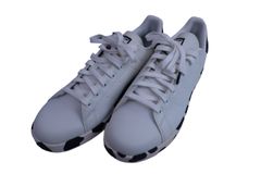 【美品】adidas(アディダス) スパイクレスゴルフシューズ 白黒 メンズ 27.5cm EVN791001 ゴルフ用品 2504-0614
