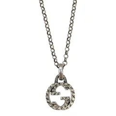 グッチ アラベスク インターロッキングG ネックレス ペンダント アクセサリー ジュエリー スターリングシルバー SV925 GUCCI メンズ レディース 高級感 人気モデル 定番デザイン