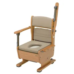 【未使用】uchie ウチエ　さわやかチェア泉Ⅱ 介護　家具調ポータブルトイレ 未使用】uchie ウチエ さわやかチェア泉Ⅱ 介護 家具調