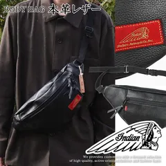 【本革】Indian Motocycle インディアンモトサイクル サコッシュ ショルダーバッグ ボディバッグ 本革 レザー ブランド おしゃれ メンズ レディース ショルダー カウハイド ネイティブアメリカン IA-993 7986924 (ブラック)
