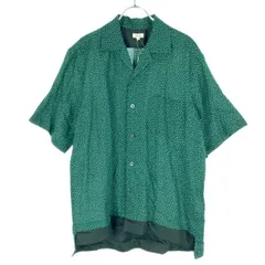 SCYE サイ 24SS PRINTED LINEN CAMP/C ドットプリントリネンシャツ 1124-31000 グリーン 38のサムネイル