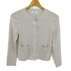ノーリーズ カーディガン トップス 長袖 クルーネック ニットジャケット レディース 36サイズ グレー NOLLEY'S 【中古】