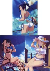 【中古】クリアファイル 松浦果南＆黒澤ダイヤ＆小原鞠莉 A4クリアファイル3枚セット 「ラブライブ!サンシャイン!!」 電撃クリアファイルマガジン ラブライブ!サンシャイン!! 3年生Ver. 付録