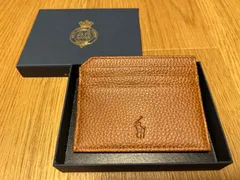 新品未使用☆ポロラルフローレンカードケースPolo Ralph Lauren Men's Pebbled Leather Card Case