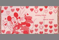 【中古】タオル・手ぬぐい ミッキーマウス＆ミニーマウス バスタオル 「ディズニー」