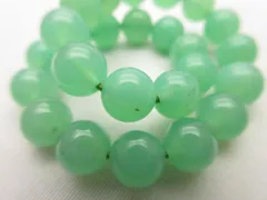 【AAAA】/【クリソプレーズブレスレット】/内周size(約15.5cm)/玉size(約7㎜)/夢や希望の道を開く石/1528t5