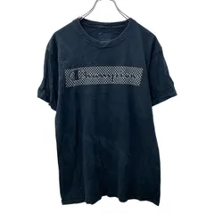 Champion 半袖 プリントTシャツ M ブラック チャンピオン クルーネック 古着卸 アメリカ仕入 a704-5148