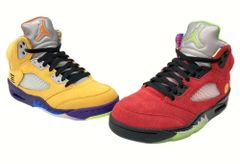 ナイキ NIKE 20年製 AIR JORDAN 5 WHAT THE エア ジョーダン ホワット ザ 左右非対称 赤 黄 CZ5725-700 メンズ靴 スニーカー マルチカラー 26cm 104-shoes301