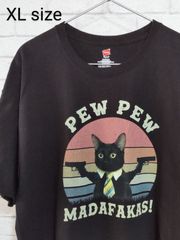 XL／US古着／Ｔシャツ／Hanes／PEW PEW MADAFAKAS!