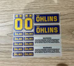★アウトレット新品★ MotoGP OHLINS RACING オーリンズ 車体 9 x 9 cm レーシング ステッカー シール デカール シート アクセサリー B