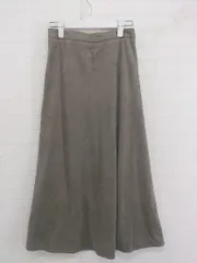 ◇ GLOBAL WORK グローバルワーク ロング フレア スカート サイズF ブラウン系 レディース P  【中古】 【1212070002368】