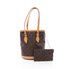 ルイヴィトン モノグラム プチバケットPM バケツ型　トートバッグ　ポーチ付き ルイヴィトン LOUIS VUITTON バケットPM トートバック ポーチ有り