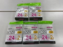 【アウトレット品】サンワサプライ リングファイルケース2枚組 24枚収納 FCD-RG24CLN 5個セット　DVD・CD・BD収納ケース ファイルケース　バインダー