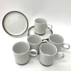 【Adam&Eve】アダム&イヴ たち吉 日本製 カップ&ソーサーセット 5客 ★