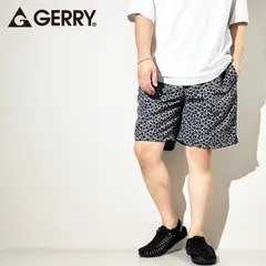 新品 GERRY 水陸両用 ナイロン ハーフパンツ メンズ 速乾 ショートパンツ 短パン 川 海 水着 男女兼用 ユニセックス バギーショーツ 豹柄 グレー ブラック 黒 涼しい 軽量 軽い 薄い S M L LL XL レオパード グレー  079190