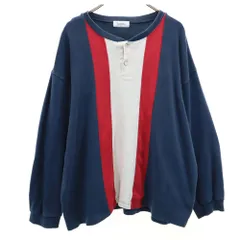 ジャンセン 長袖 ヘンリーネック トレーナー EL ネイビー系 Jantzen メンズ