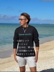 Tシャツ　Thank you＆Co. ブラック×ティファニーブルー　ユニセックス