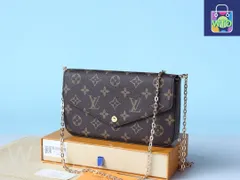 【今日特価】Louis Vuitton ルイ・ヴィトン フェリシー ハンドバッグ 二つの取り外し可能なポケットを備え、多用途に対応-WTO輸入2