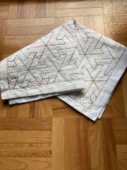 完成品　刺し子 ふきん　六手つなぎ　31×31