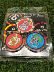 エリートグリップ　ポーカーチップタイプマーカー3枚入