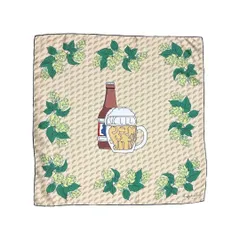 【新品スカーフ】Dieffe Kinloch(ディエッフェ・キンロック)約70㎝×70㎝シルクスカーフ アムステルダムコレクション（BEER）のサムネイル