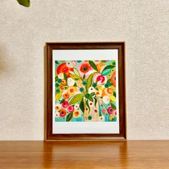 新品☆額縁付アートポスター☆Cami Boyett（キャミ・ボイエット）☆花の絵☆自然美☆風景画☆抽象画☆ALL GOOD HERE☆475